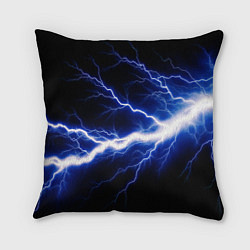 Подушка квадратная Lightning blue, цвет: 3D-принт