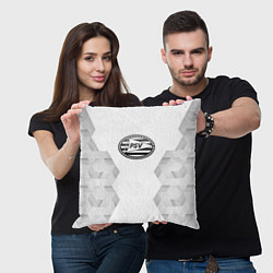 Подушка квадратная PSV white poly, цвет: 3D-принт — фото 2