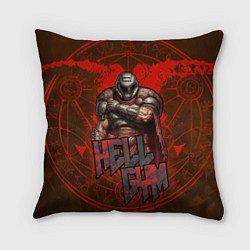 Подушка квадратная Doom dark ages gym, цвет: 3D-принт