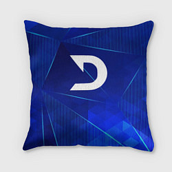 Подушка квадратная Deadlock blue poly