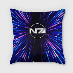 Подушка квадратная Mass Effect neon energy
