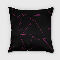 Подушка квадратная Color pink line