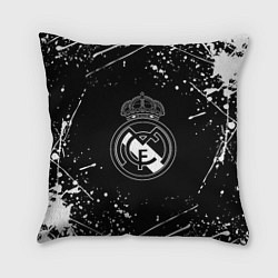 Подушка квадратная Real Madrid белые краски