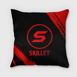 Подушка квадратная Skillet - red gradient