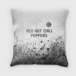 Подушка квадратная Red Hot Chili Peppers - white gradient посередине