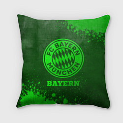 Подушка квадратная Bayern - green gradient, цвет: 3D-принт