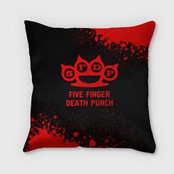 Подушка квадратная Five Finger Death Punch - red gradient