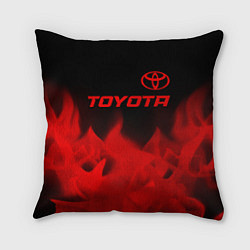 Подушка квадратная Toyota - red gradient посередине, цвет: 3D-принт
