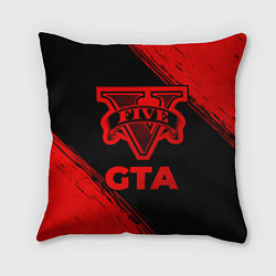 Подушка квадратная GTA - red gradient, цвет: 3D-принт
