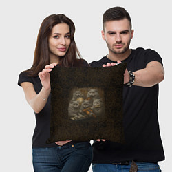 Подушка квадратная Когда Наташа музыкант, цвет: 3D-принт — фото 2