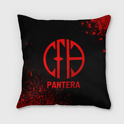 Подушка квадратная Pantera - red gradient