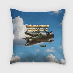 Подушка квадратная Bombardino Crocodillo мем