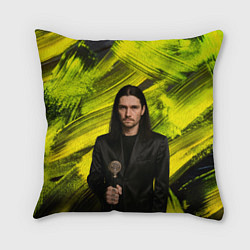 Подушка квадратная Bones держит трость, цвет: 3D-принт