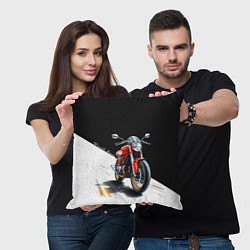 Подушка квадратная Ducati Racer, цвет: 3D-принт — фото 2