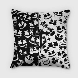 Подушка квадратная Doom x Marshmello pattern