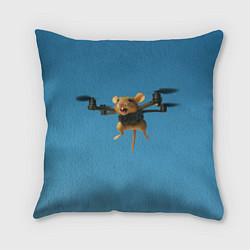 Подушка квадратная Маусини Кводрокоптини мем, цвет: 3D-принт