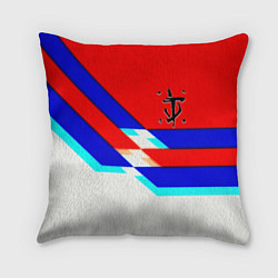 Подушка квадратная Doom geometry cyber sport, цвет: 3D-принт