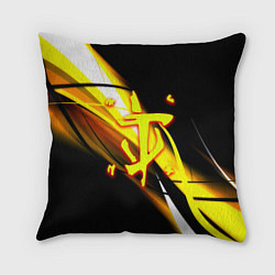 Подушка квадратная Doom геометрия из полос, цвет: 3D-принт