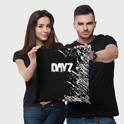 Подушка квадратная Dayz брызги красок, цвет: 3D-принт — фото 2