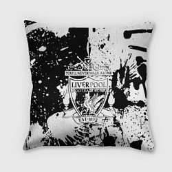 Подушка квадратная Liverpool краски текстура, цвет: 3D-принт