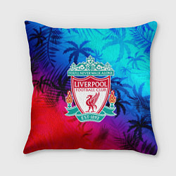 Подушка квадратная Liverpool неоновые тропики