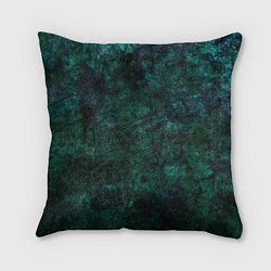 Подушка квадратная Абстракция - malachite slice