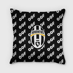 Подушка квадратная Juventus off pattern