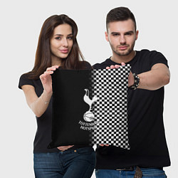 Подушка квадратная Тоттенхэм клетка шахматная, цвет: 3D-принт — фото 2