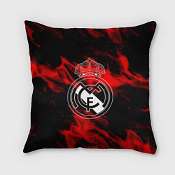Подушка квадратная Real Madrid красный огонь