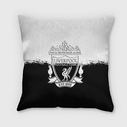 Подушка квадратная Liverpool краски черно белые