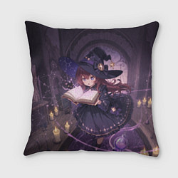 Подушка квадратная Аниме Ведьма Читает Книгу Заклинаний, цвет: 3D-принт