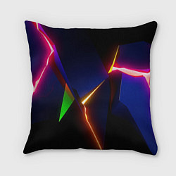 Подушка квадратная Neon colored geometric