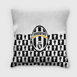 Подушка квадратная Juventus болельщики паттерн