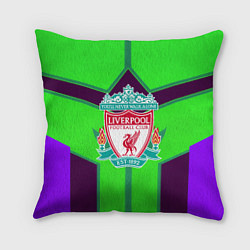 Подушка квадратная Liverpool геометрия текстура спорт