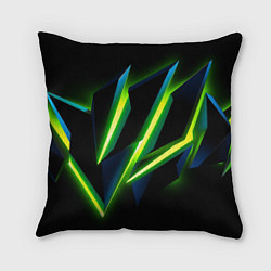 Подушка квадратная Geometric neon