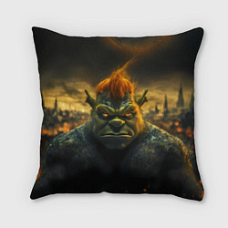 Подушка квадратная Шрек после взрыва, цвет: 3D-принт