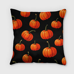 Подушка квадратная Тыковки на хеллоуин паттерн, цвет: 3D-принт