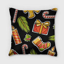 Подушка квадратная Рождественский вайб