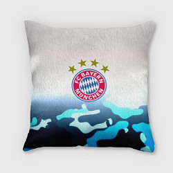 Подушка квадратная Бавария Мюнхен камуфляж, цвет: 3D-принт