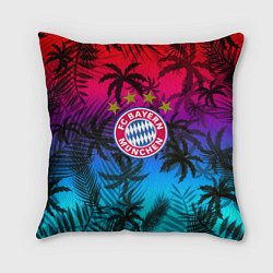 Подушка квадратная Бавария Мюнхен неон тропики
