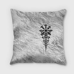 Подушка квадратная Вегвизир - компас рун в виде става