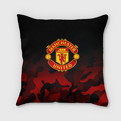 Подушка квадратная Манчестер Юнайтед камуфляж текстура