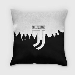 Подушка квадратная Ювентус команды, цвет: 3D-принт