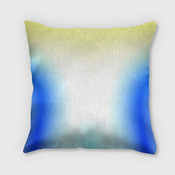 Подушка квадратная Color yellow blue white