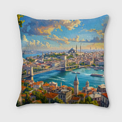 Подушка квадратная Сплетение эпох над Босфором