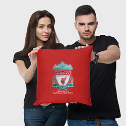Подушка квадратная Liverpool, цвет: 3D-принт — фото 2