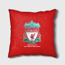 Подушка квадратная Liverpool цвета 3D-принт — фото 1