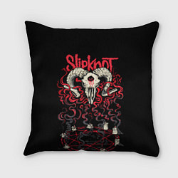 Подушка квадратная Slipknot, цвет: 3D-принт