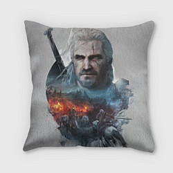 Подушка квадратная Witcher, цвет: 3D-принт