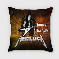 Подушка квадратная Metallica: James Hetfield